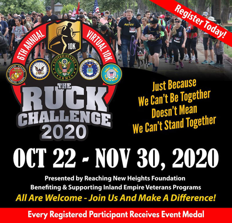 Virtual Ruck Challenge 2020 Flyer - October 22 - November 30, 2020